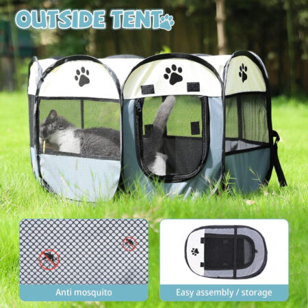 Pet Playpen Kennel for Cats & Dogs