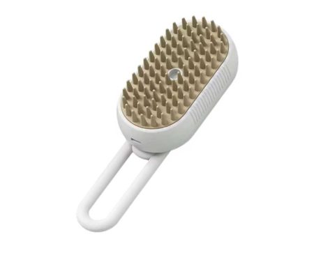 Electric Steam Pet Brush with Handle | Rechargeable