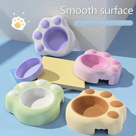 Paw Shaped Cat & Dog Feeding Bowl – Non-Slip Pet Bowl